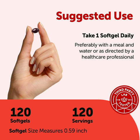Micro Ingredients Astaxanthin 12mg Per Serving with MCT Oil, 120 Softgels