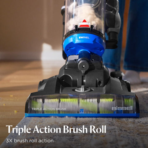 Bissell CleanView Swivel Vacuum, Triple Action Brush Roll, 3836