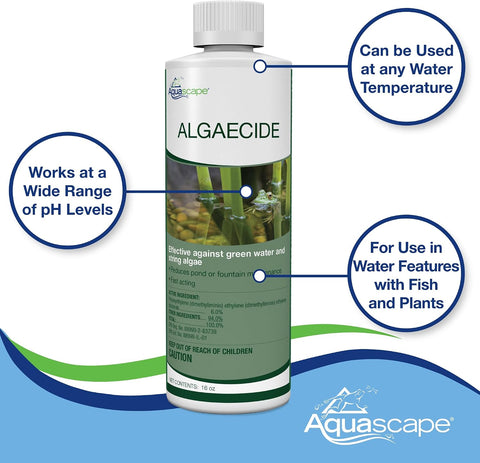 Aquascape 96026 Algaecide for Pond, Waterfall, and Water Features, 1-Gallon