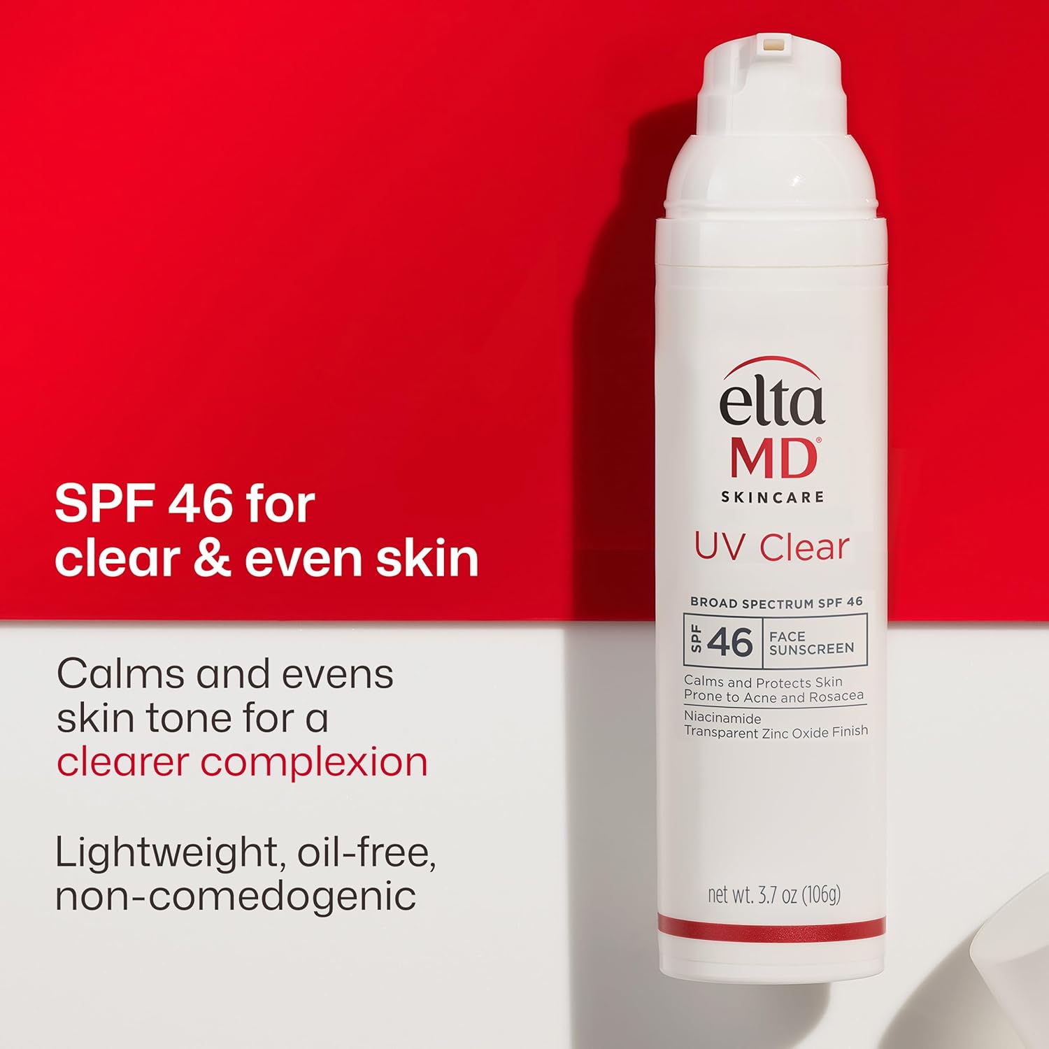 EltaMD UV Clear Face Sunscreen with Zinc Oxide, Oil-Free, SPF 46 and SPF 50