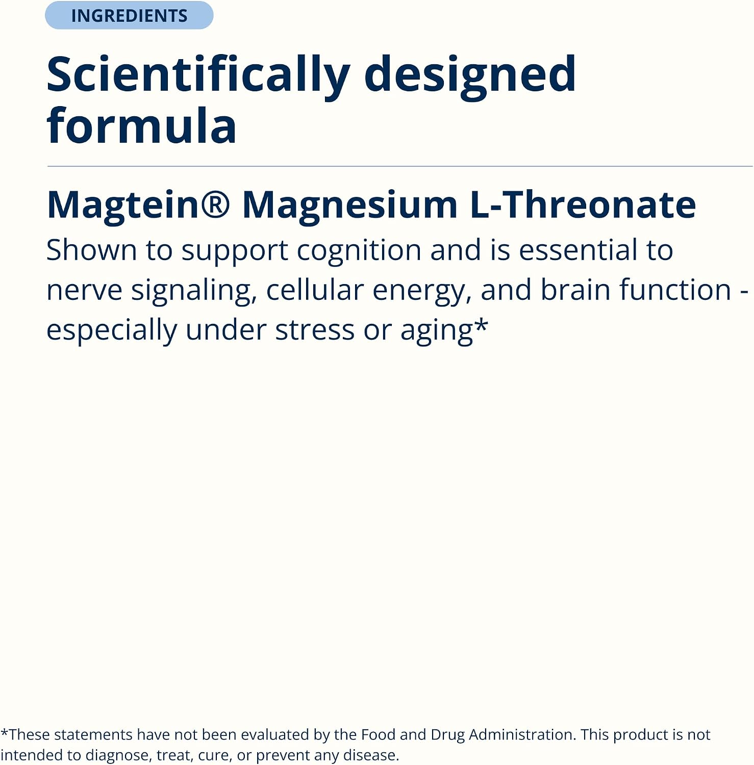 Metagenics Magnesium L-Threonate, 120 Count