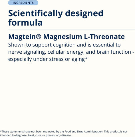 Metagenics Magnesium L-Threonate, 120 Count