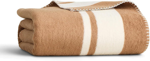 Preston Lane Highrise Throw Blanket, 50 x 70 in, Soft Cotton Blend - Camel