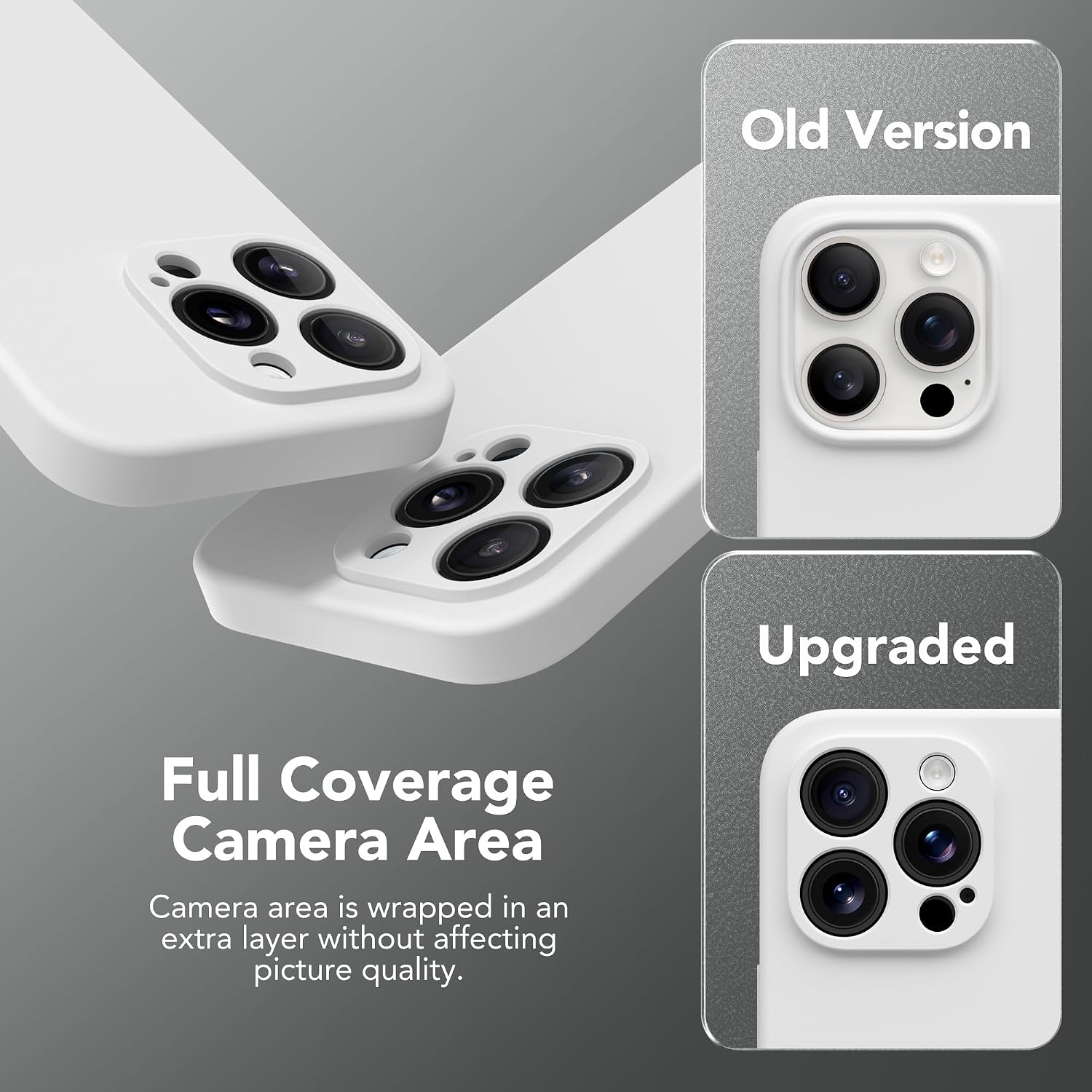 Magnetic for iPhone 15 Pro Max Case Silicone White