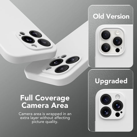 Magnetic for iPhone 15 Pro Max Case Silicone White