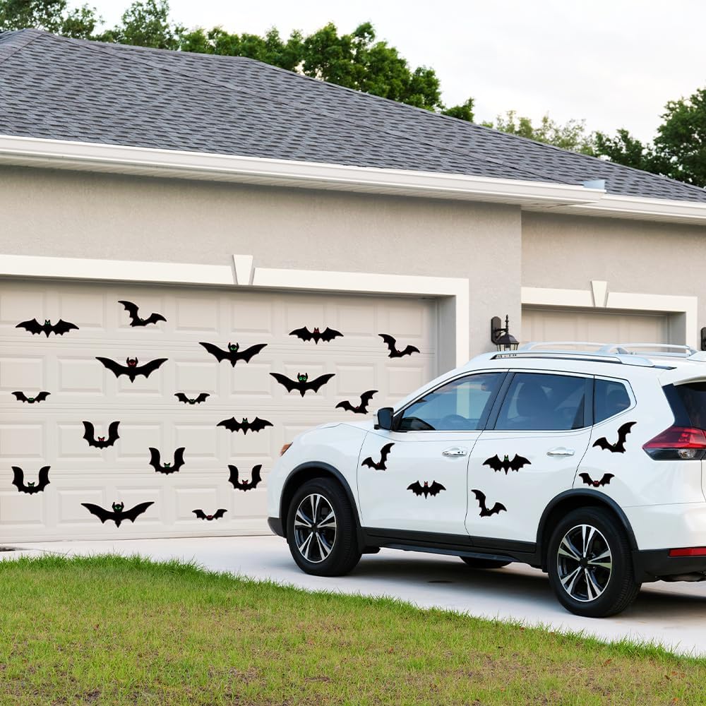 Magnetic Bats Halloween Garage Door Decorations, 23 PCS