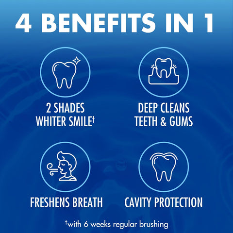 ARM & HAMMER Advance White Toothpaste, Clean Mint, 6.0 oz, 4-Pack