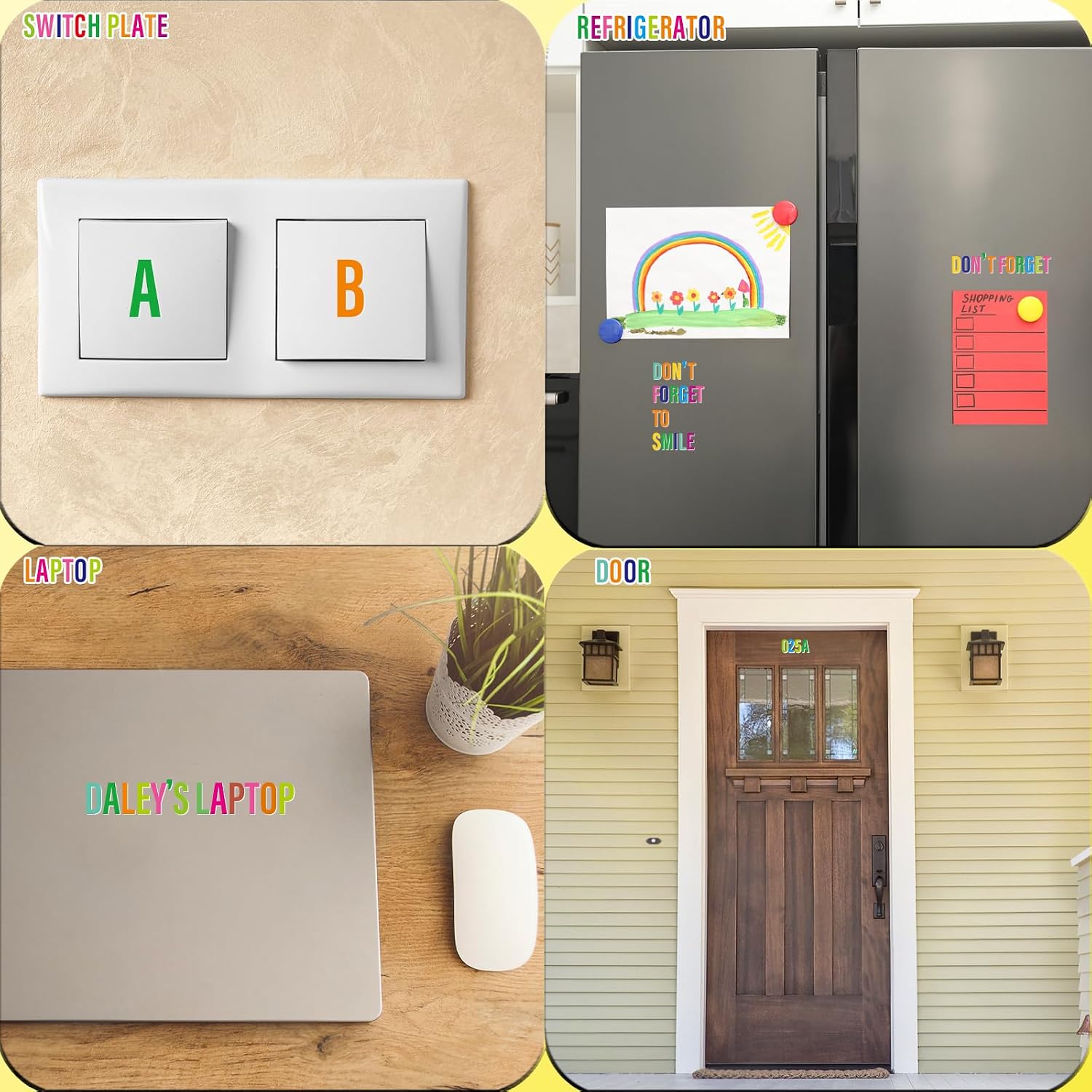 Letter Stickers,Mailbox Numbers,1.5 Inch Waterproof Vinyl Alphabet