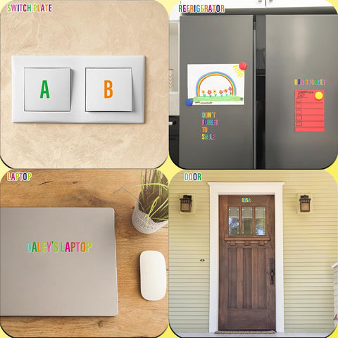 Letter Stickers,Mailbox Numbers,1.5 Inch Waterproof Vinyl Alphabet