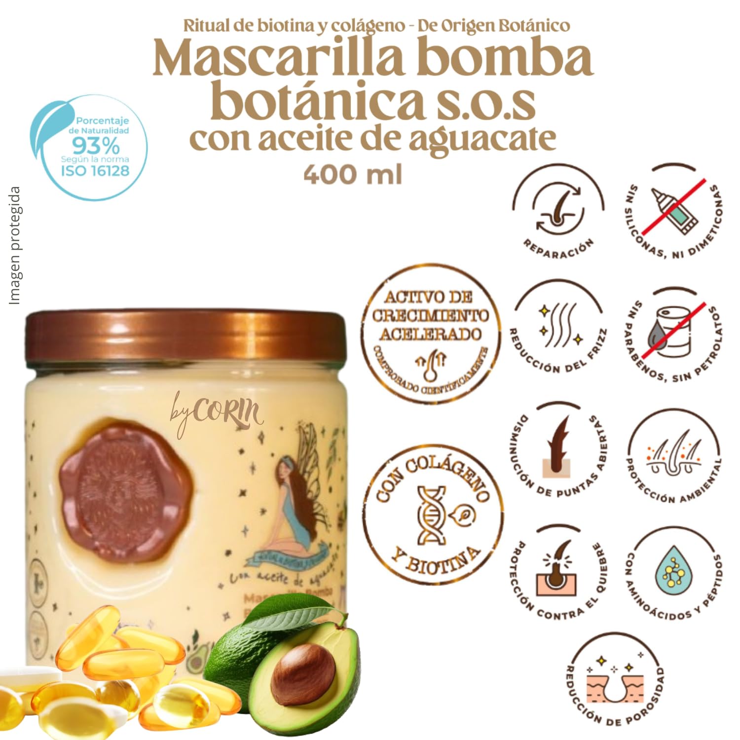 Kit 5 Crecimiento Acelerado y Ultra Reparador S.O.S: Shampoo de Romero, Mascarilla para el Cabello, Acondicionador Intensivo PLEX, DUO Termoprotector para Cabello (+ Obsequio TRENDY)