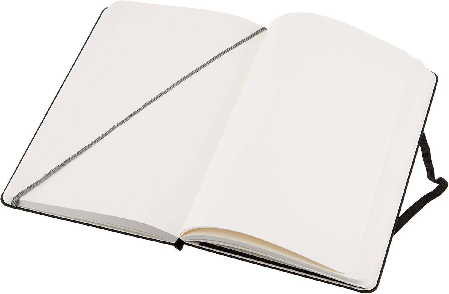 Amazon Basics Classic Blank Notebook, Hardcover, 240 Pages, 5" x 8.25", Black