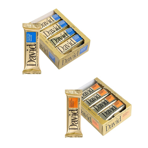 David Chocolate Chip Cookie Dough & Peanut Butter Chocolate Chunk, 24 Pack