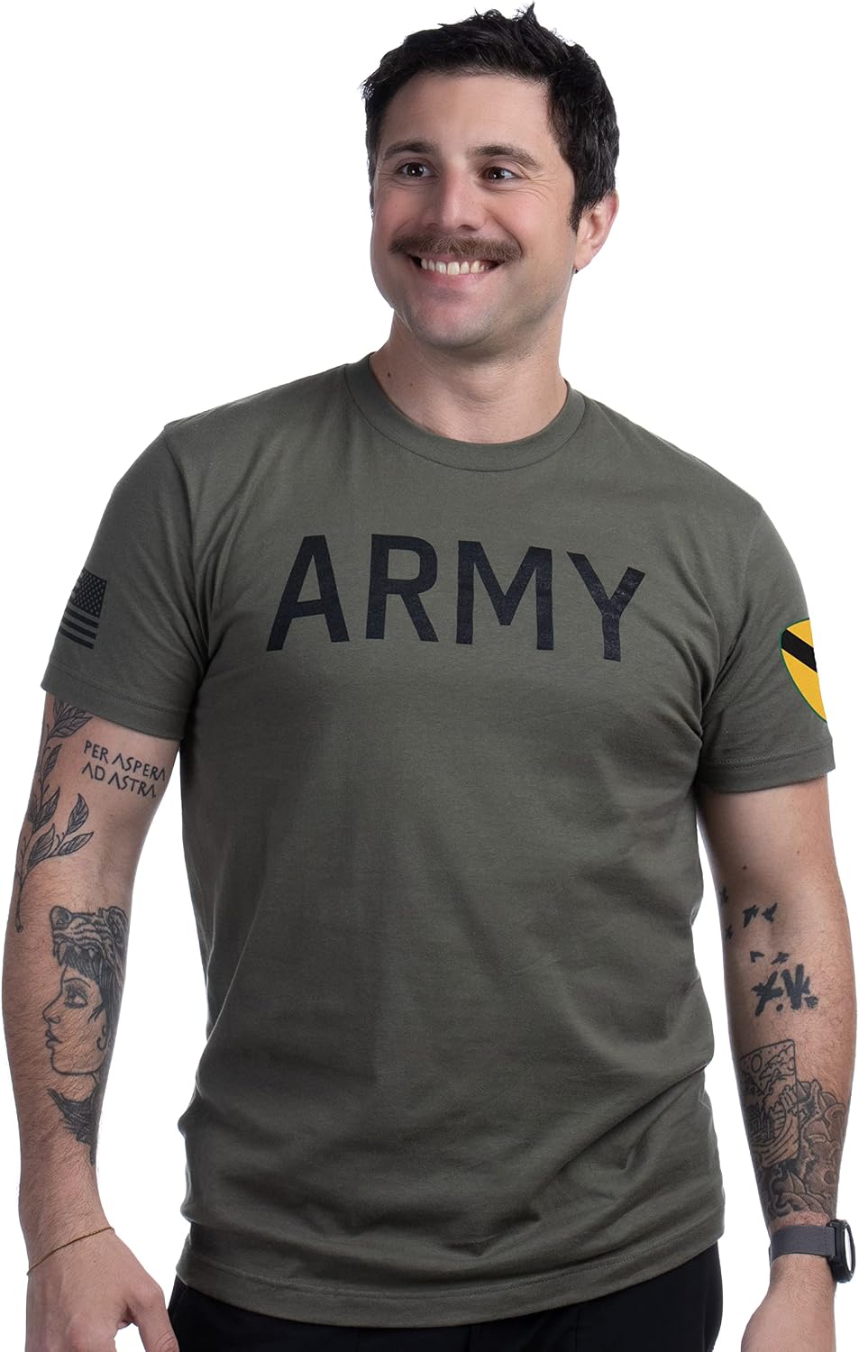 Army PT Style Shirt - U.S. Military Physical Training Infantry Veteran Workout T-Shirt