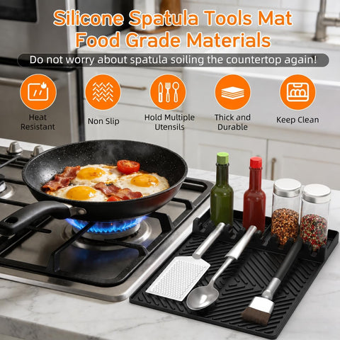 Find law Silicone Tools Mat for Griddle & Kitchen Countertop