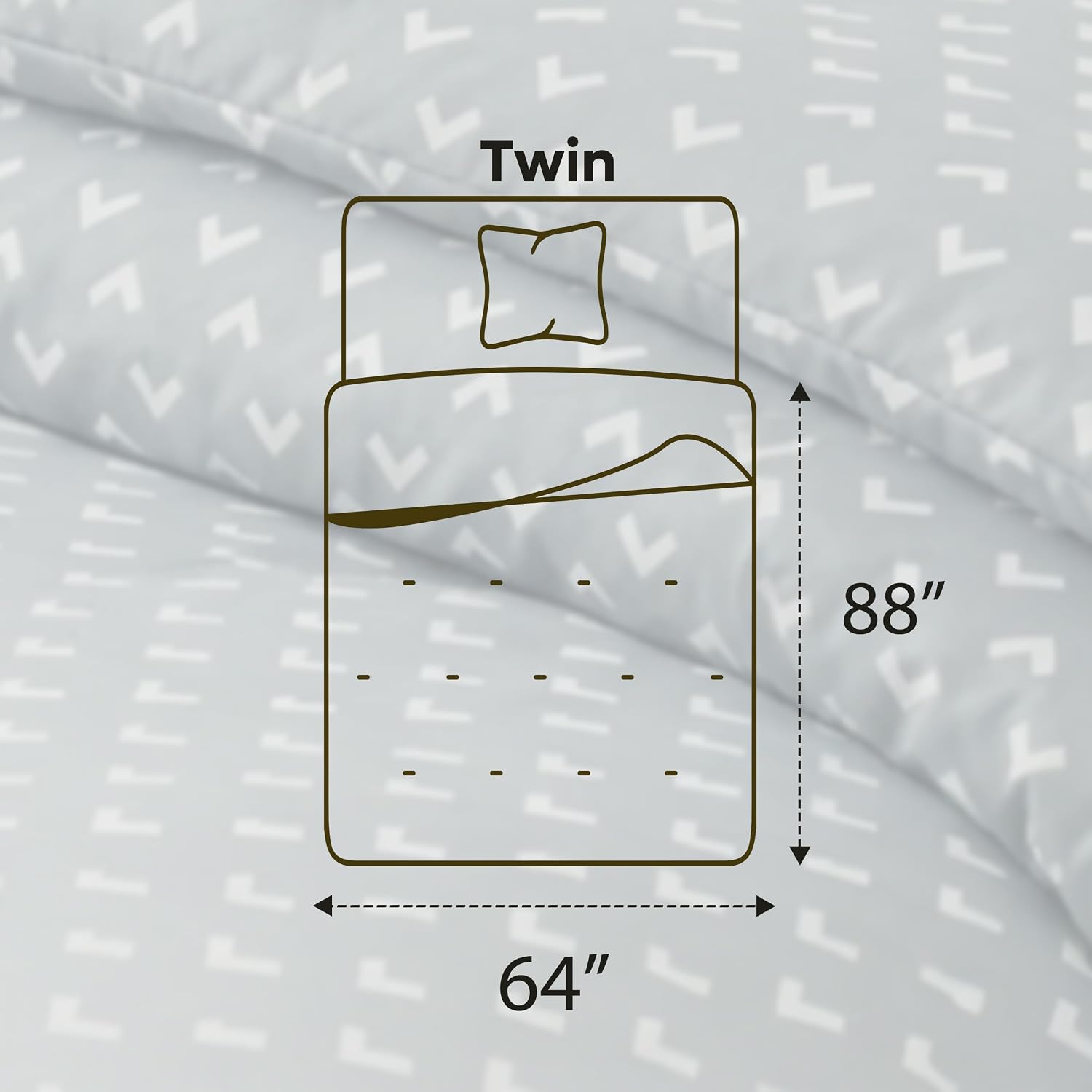 Utopia Bedding 2 Pc Twin Comforter Set, Printed Comforter, Arrows White
