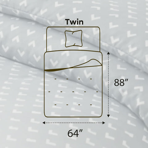 Utopia Bedding 2 Pc Twin Comforter Set, Printed Comforter, Arrows White