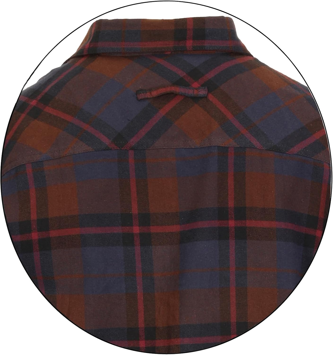 Gioberti Men's Brushed Flannel 100% Cotton Plaid Checkered Shirt with Corduroy Contrast