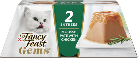Purina Fancy Feast Gems Chicken Wet Cat Food Variety Box, 4 oz, 8-Pack