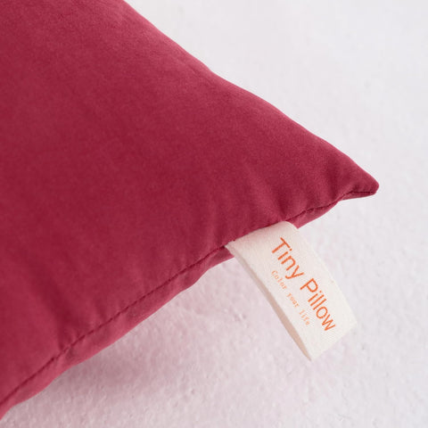 NTBAY Tiny Pillows, Set of 2, 7"x11", Red