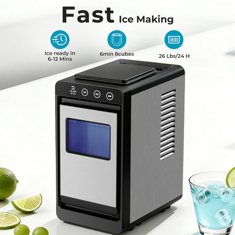 Antarctic Star Countertop Ice Maker Compact Ice Machine