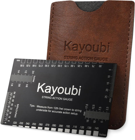 Kayoubi String Action Gauge, Height Ruler, Guitar Bass Luthier Setup Tool