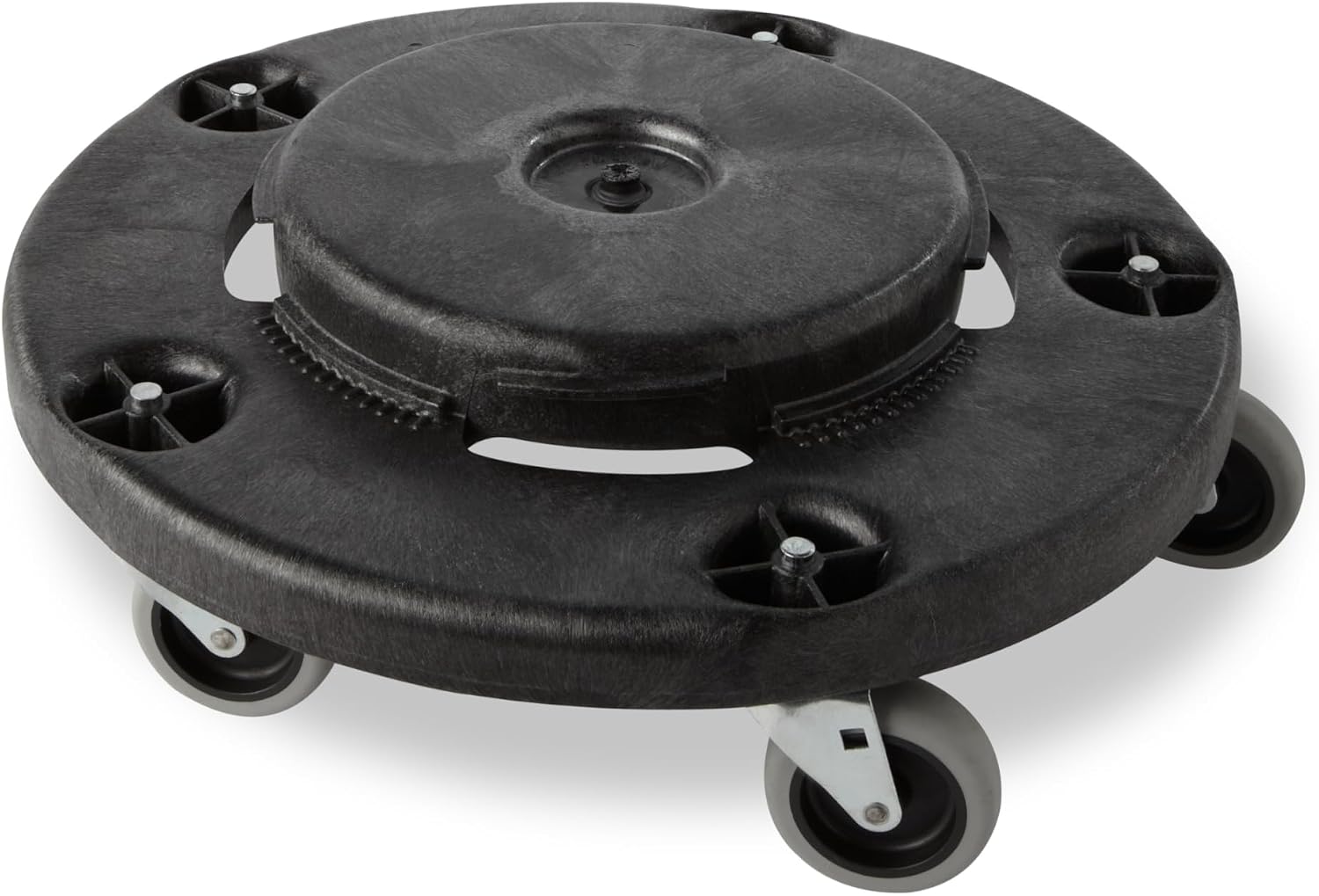 Rubbermaid Commercial Products FG353000BLA Conversion Dolly for Square Brute Container 6-1/4 in H X 17-1/4 in W X 17-1/4 in D Black