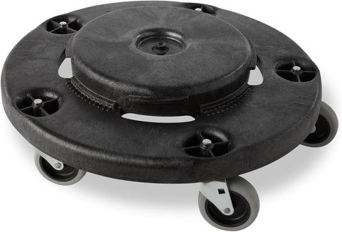 Rubbermaid Commercial Products FG353000BLA Conversion Dolly for Square Brute Container 6-1/4 in H X 17-1/4 in W X 17-1/4 in D Black