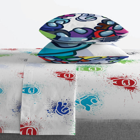 Among Us Queen Comforter Set 5 Piece Kids Video Game Bedding, Multi