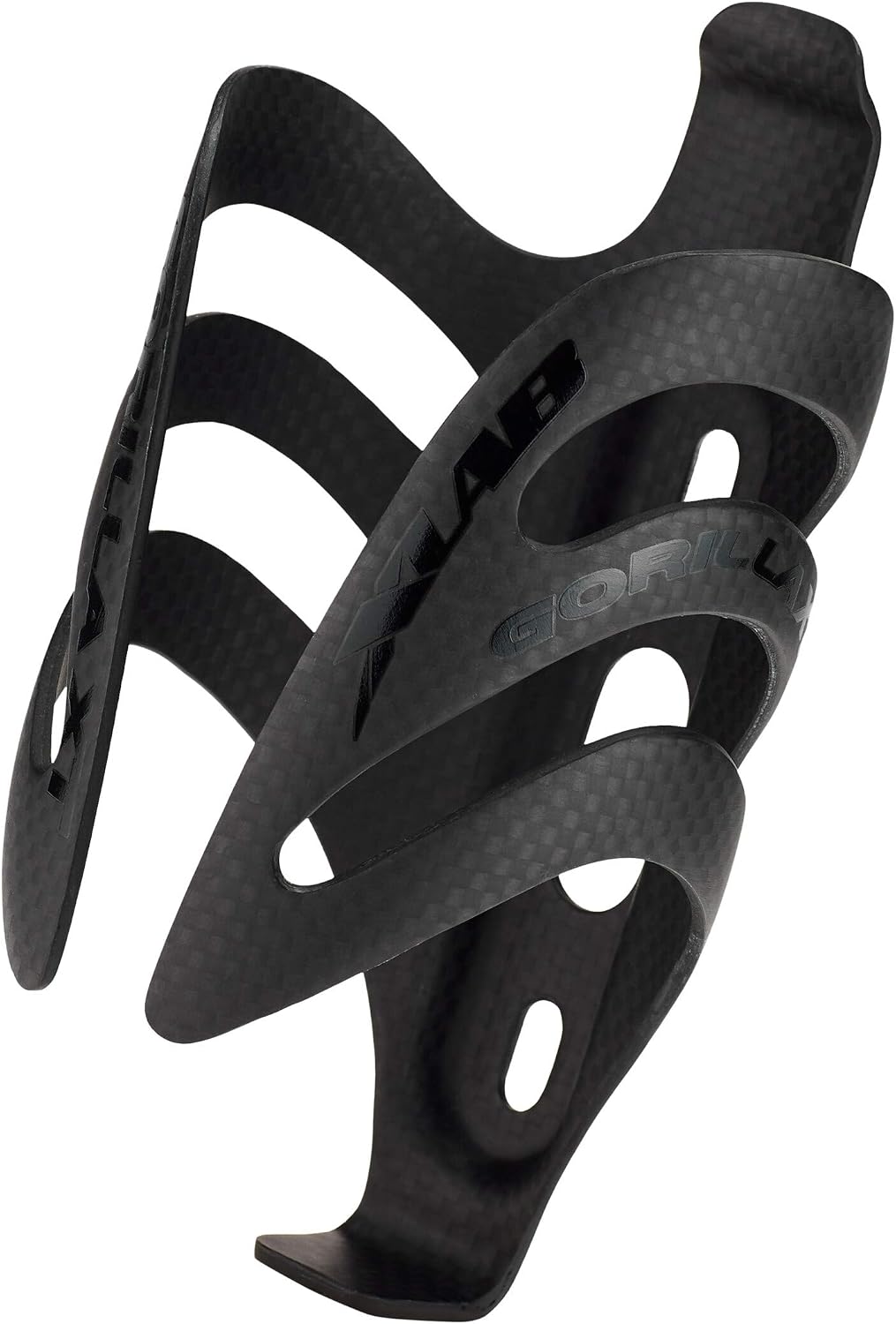 XLAB Gorilla XT Carbon Water Bottle Cage for Triathlon and Road Bikes 14 pounds of Grip Force – Matte Black