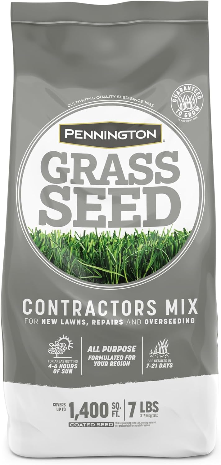 Pennington Contractors Central Grass Seed Mix, 7 lb