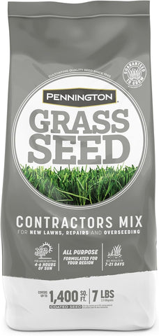 Pennington Contractors Central Grass Seed Mix, 7 lb