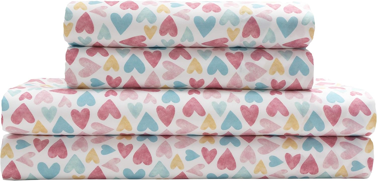 MALLARY BY MATTHEW Kids Super-Soft 100% Microfiber Print Sheet, Sports, Queen