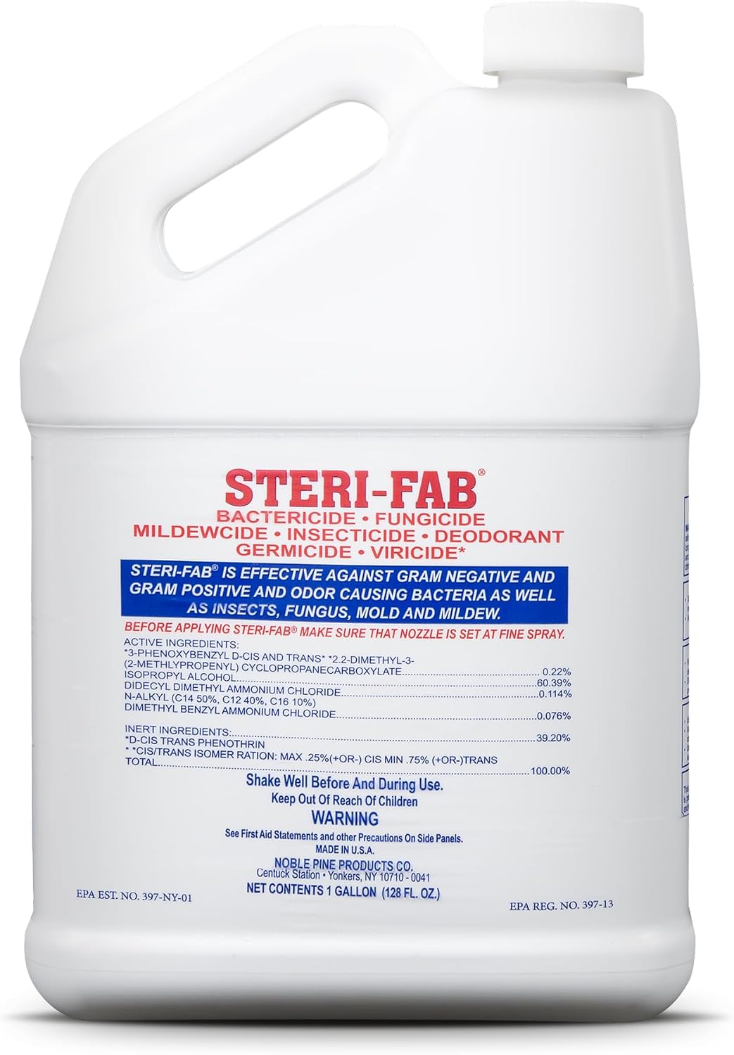 Steri-fab All-in-One Disinfectant & Insecticide Spray, 1 Gallon Jug