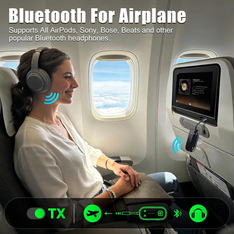 2026 Upgrade Pro Bluetooth 6.0 Transmitter Receiver – 2-in-1 Adapter
