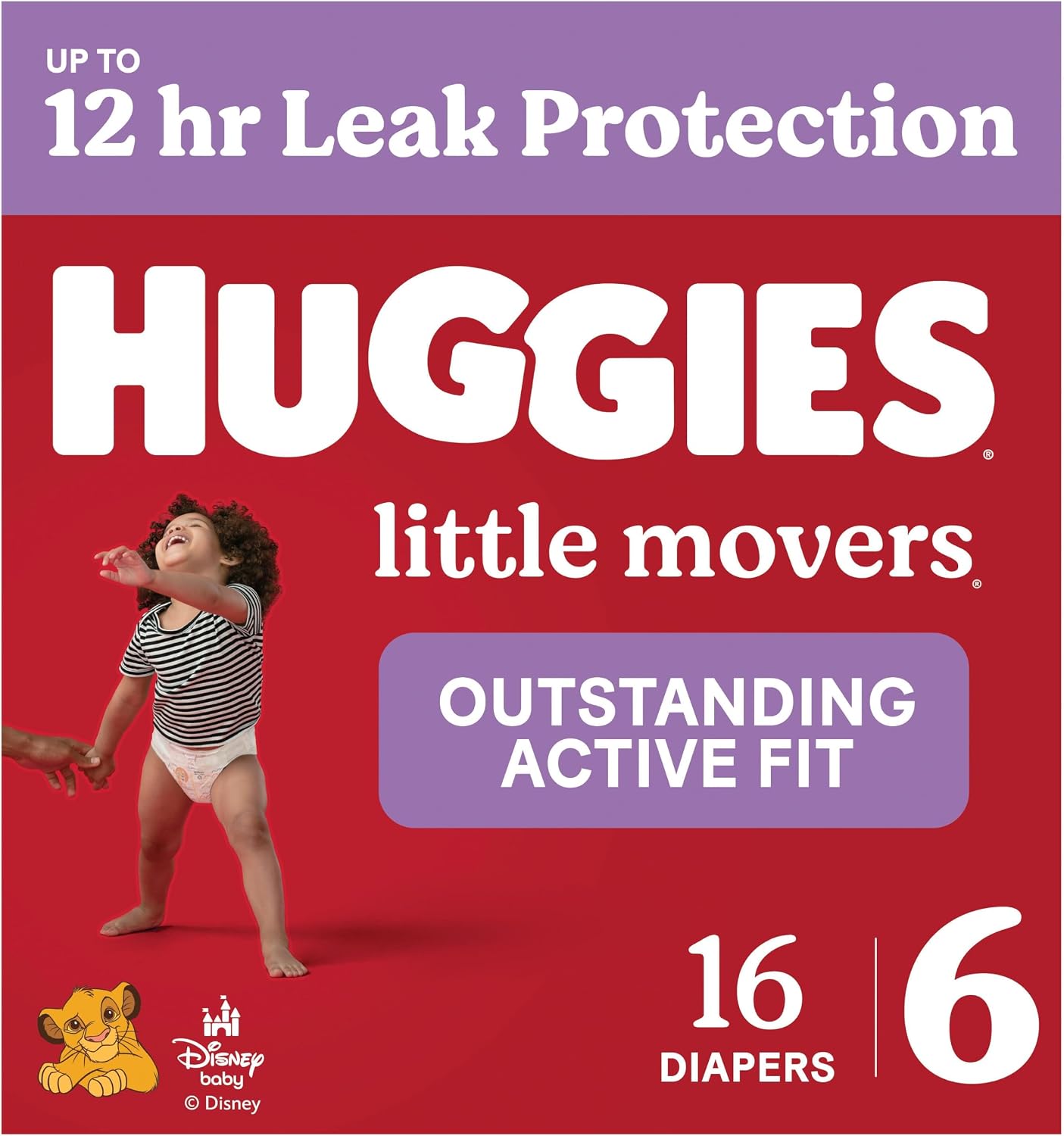 Huggies Little Movers Diapers Size 6, 16 Count