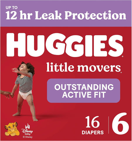 Huggies Little Movers Diapers Size 6, 16 Count