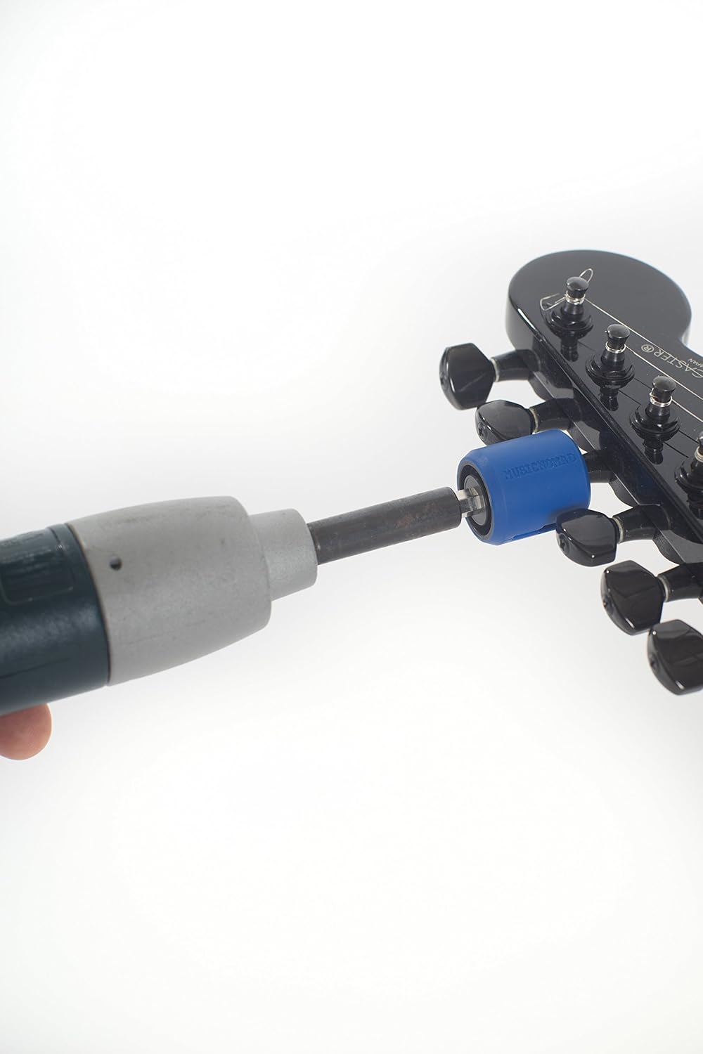 MusicNomad GRIP Drill Bit Guitar String Winder, Rubber Lined (MN220)