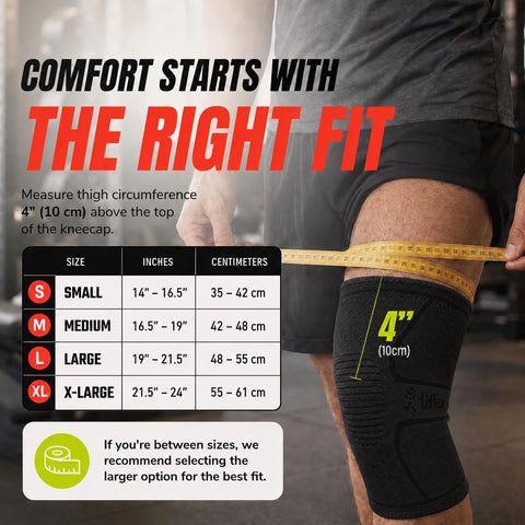 Knee Brace Knee Support Wrap for Pain Relief, Workout, Swelling & Recovery