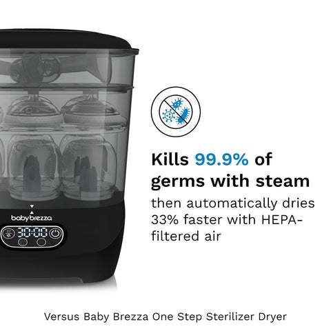 Baby Brezza Bottle Sterilizer and Dryer Advanced – Largest Capacity