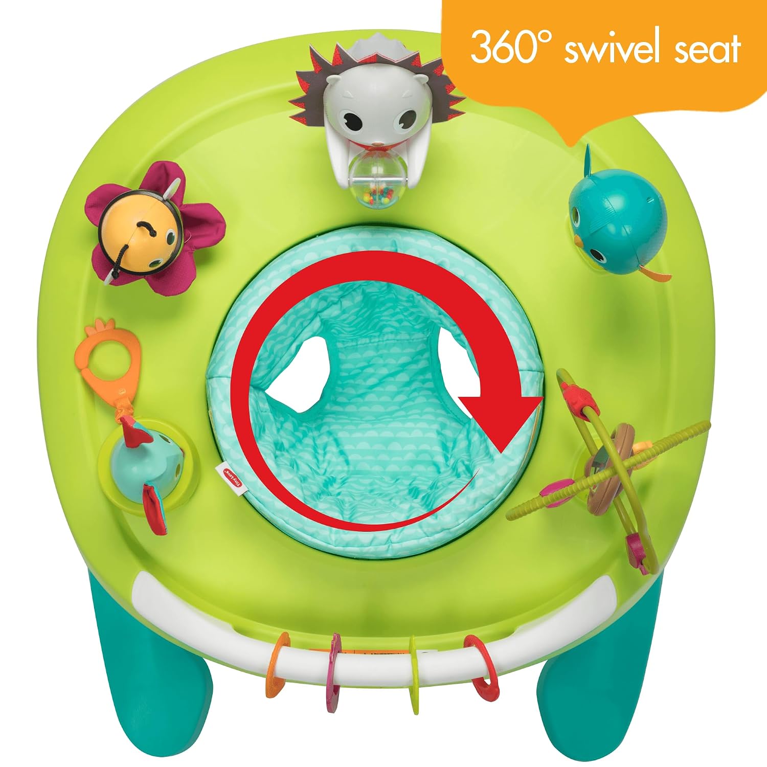 Tiny Love 4-in-1 Here I Grow Mobile Activity Center, Baby Walkers and Activity Center, Baby Activity Center with Interactive Toys and Developmental Activities, Meadow Days