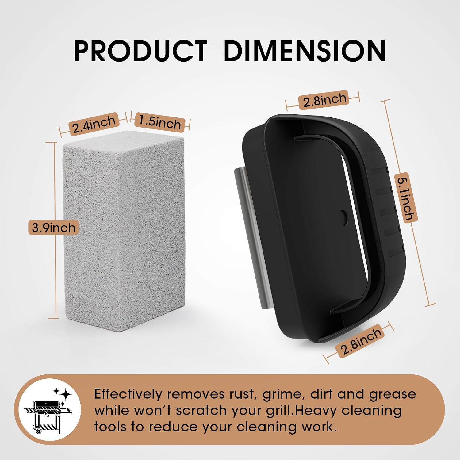 AWEASROY Griddle Cleaning Stone Remove Stains for BBQ, Swimming Pool, Sink