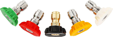 Tool Daily Pressure Washer Nozzle Tips Multiple Degrees, 1/4 Inch, 3.0 GPM