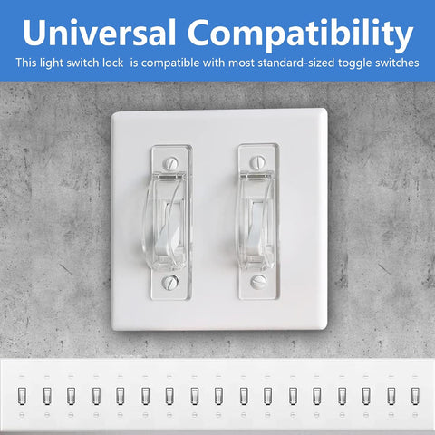 Light Switch Cover Guard, 2 Pack, Clear, for Home & Nursery