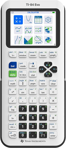 TI-84 Evo Graphing Calculator Texas Instruments, White