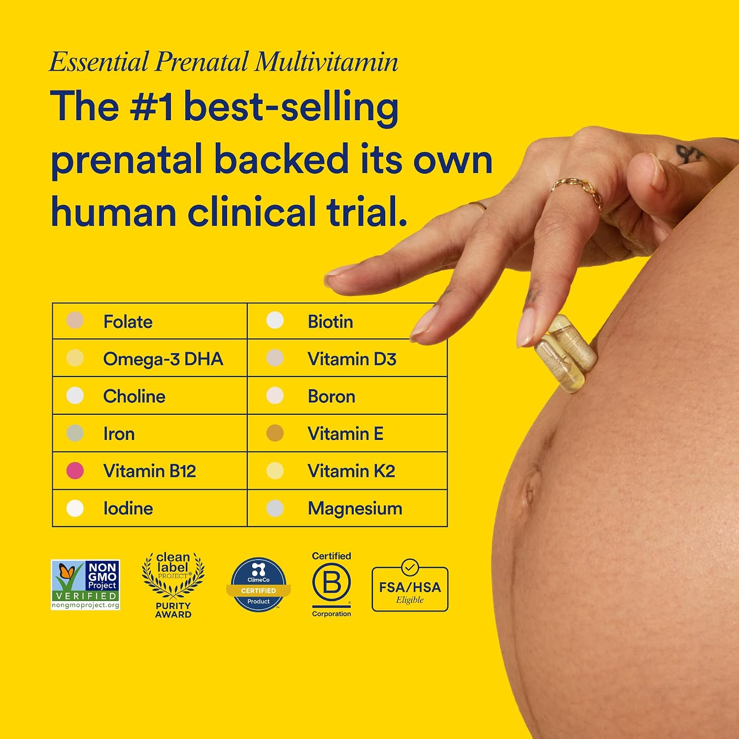 Ritual Women's Prenatal Multivitamins - Omega-3 DHA - 30 Servings