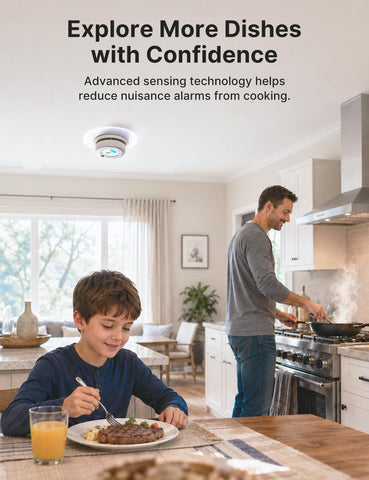 X-Sense Smoke Detector Carbon Monoxide Detector Combo, SC07, 1-Pack