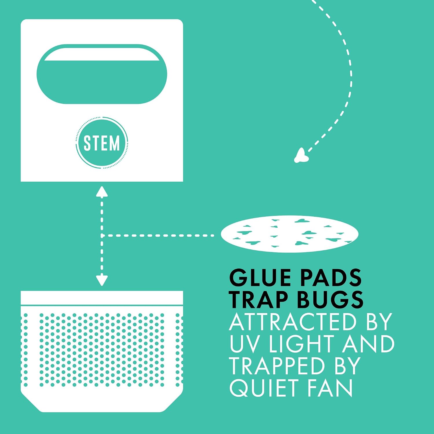 STEM Flying Insect Fan Trap Glue Reﬁll Pads, 10 Count
