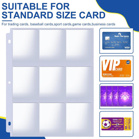 ZENOWICK 1080 Pockets Card Sleeves Binder Sheets