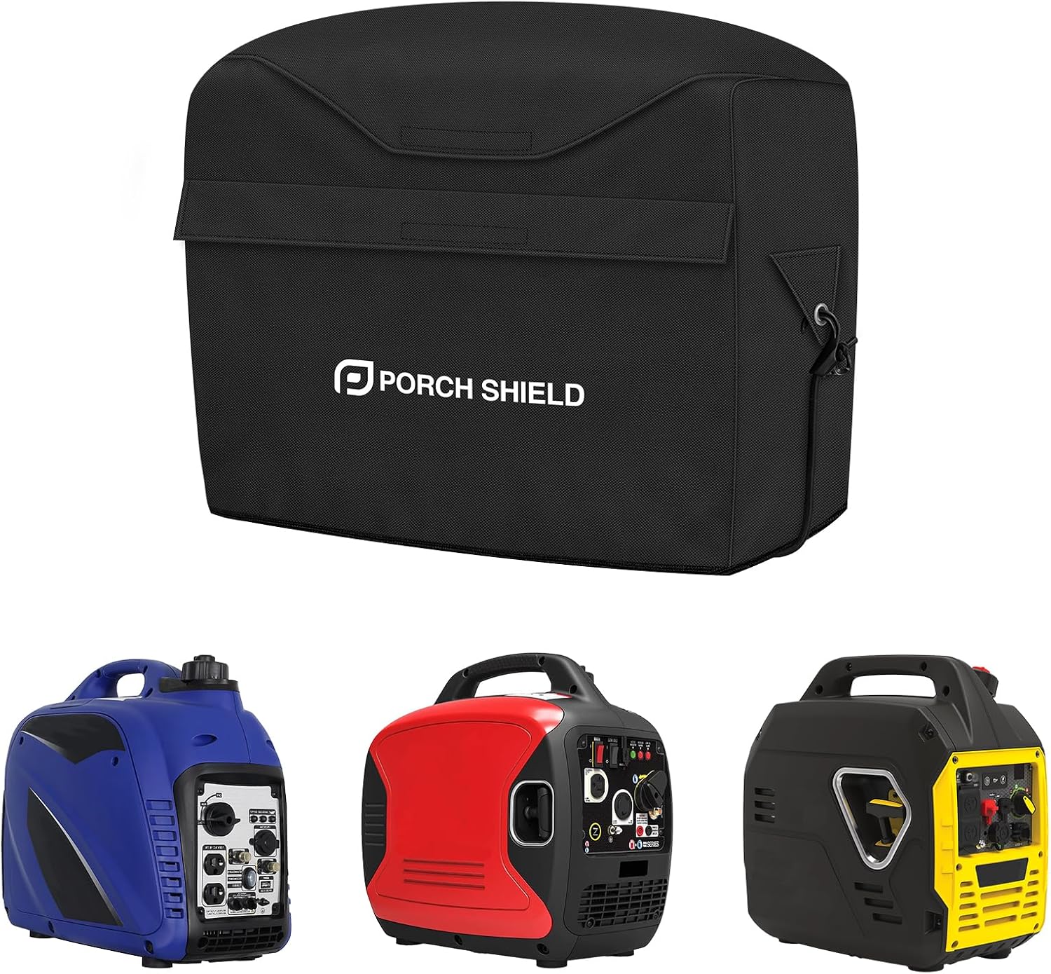 Porch Shield Inverter Generator Cover for 1000-2000W, 19x13x17 Inch, Black