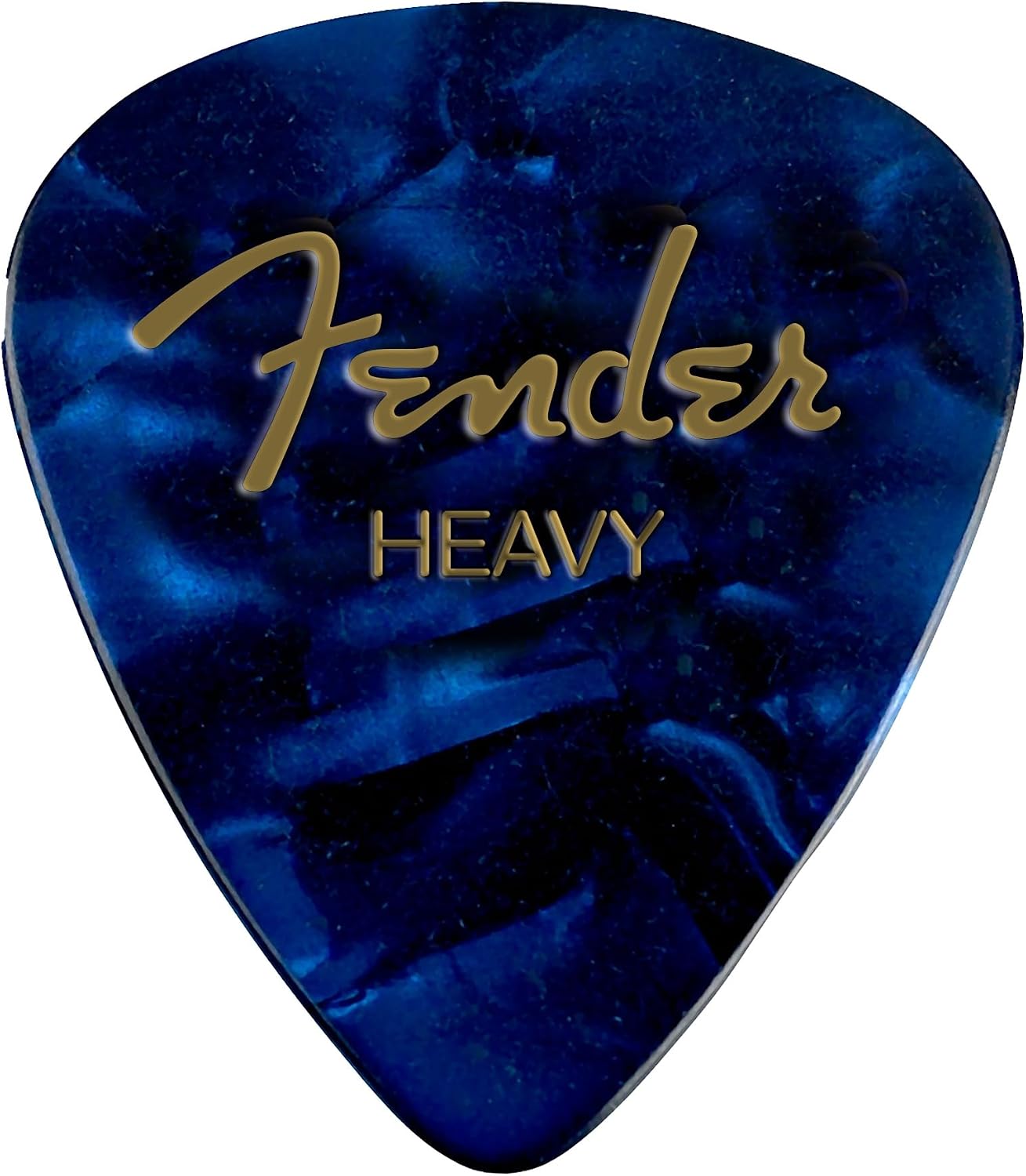 Fender Premium Celluloid Guitar Picks 351 Shape, White Moto, Thin, 12-Pack